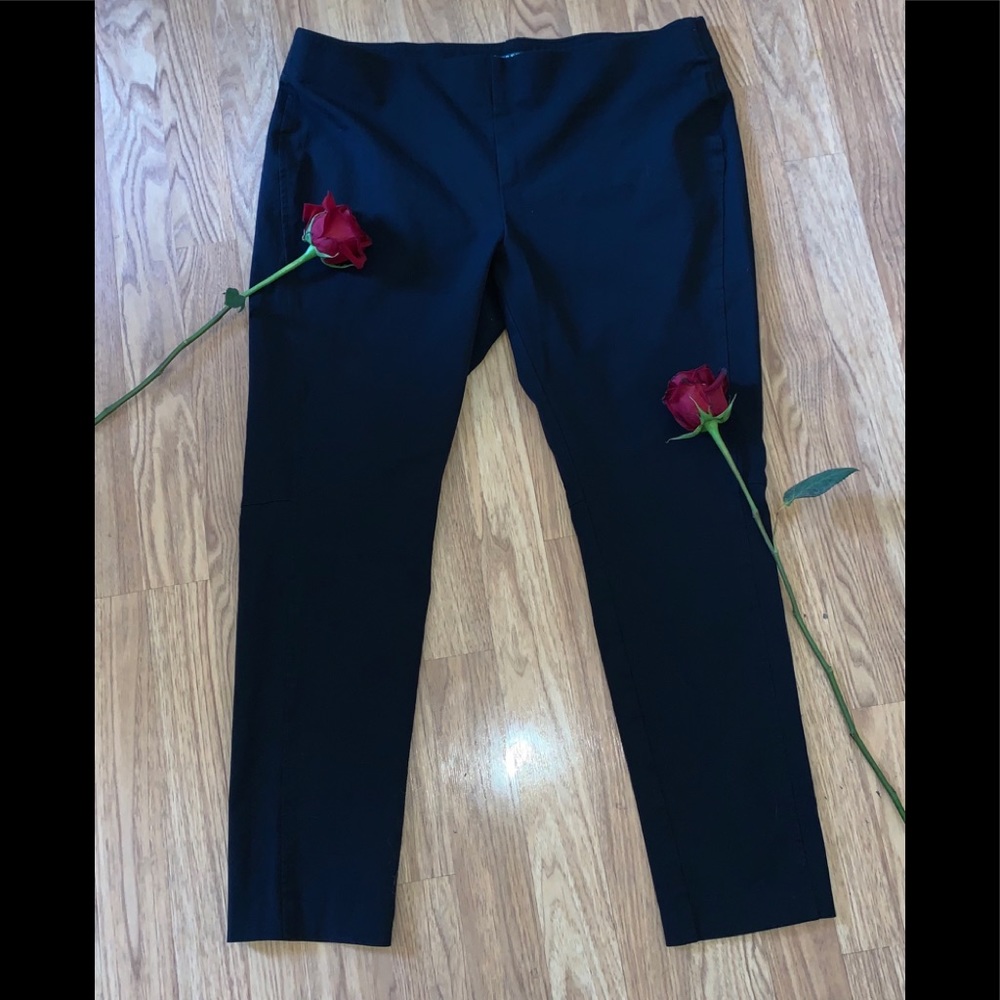 🌹Ralph Lauren Stretch Knit Pants Black Sz. 16🌹